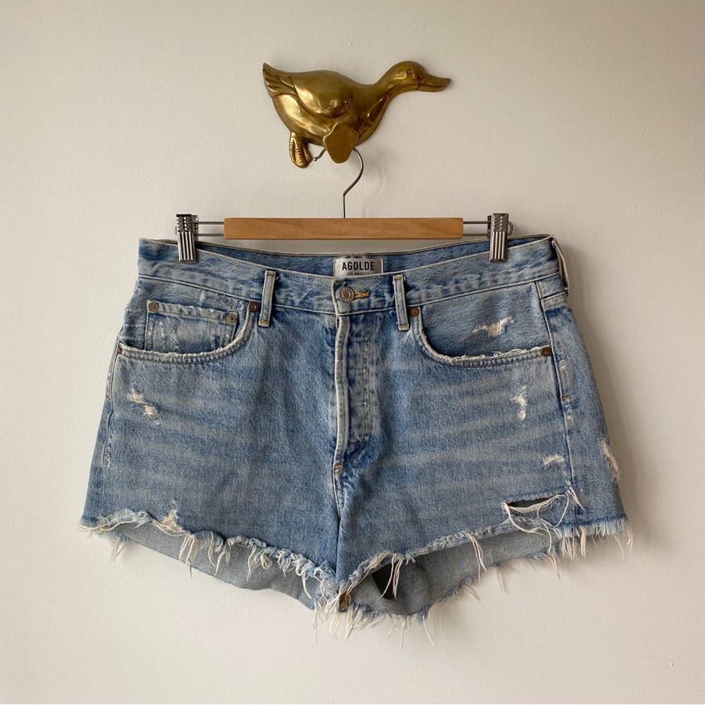 Agolde • Parker Vintage Cut Off Denim Shorts Sz 29
